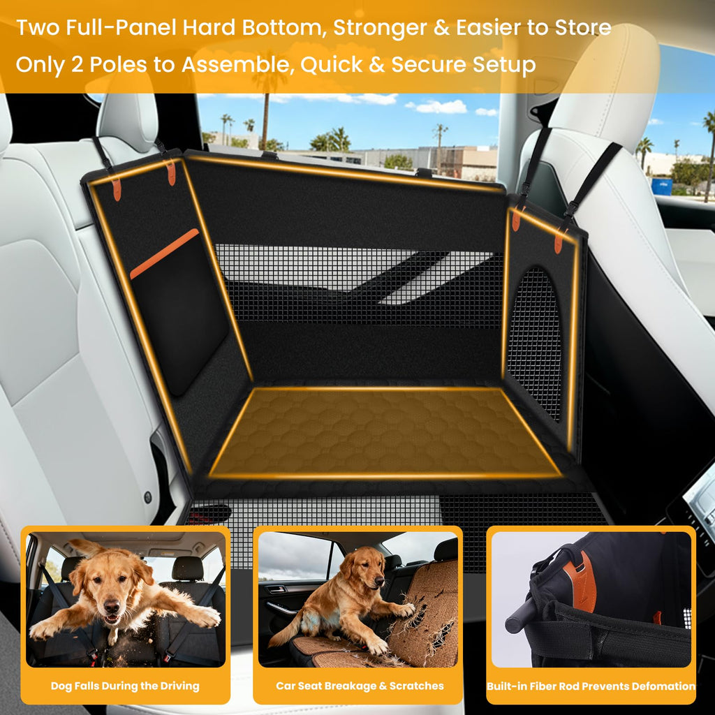 Large Dog Car Seat with Hard Bottom H69880