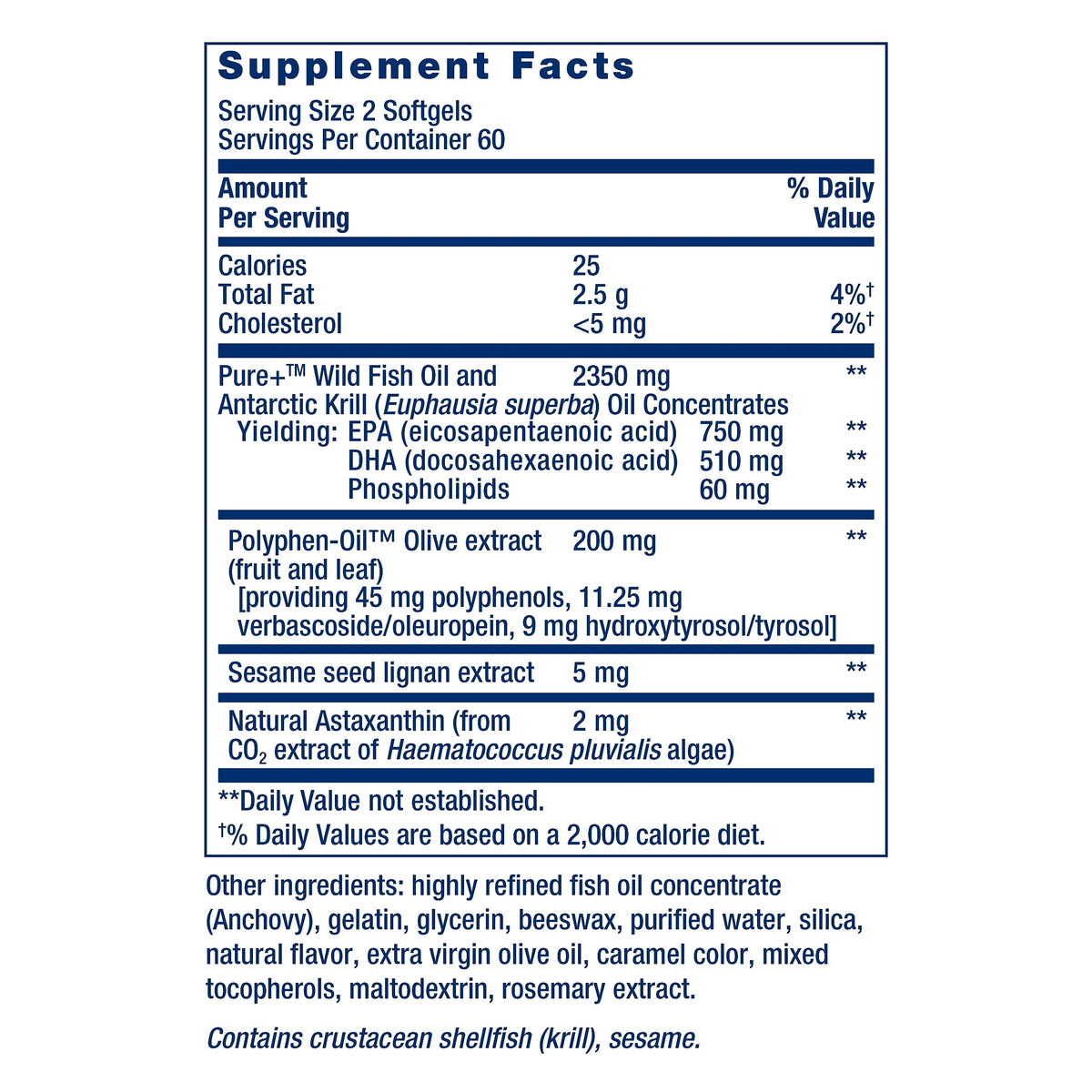 Omega-3 Fish Oil 120 Softgels U727