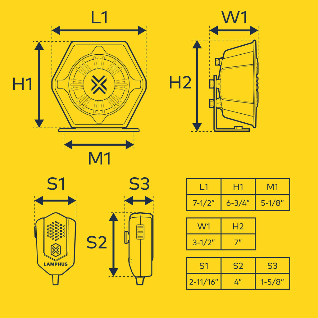 100W Police Siren Speaker PA System Kit U5180