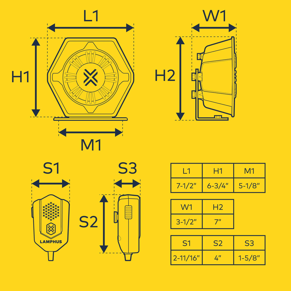 100W Police Siren Speaker PA System Kit U5180