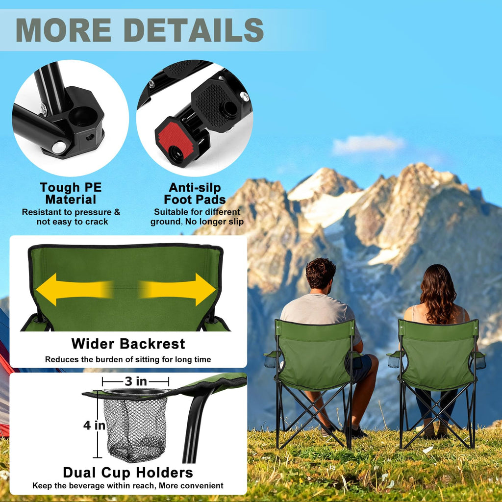 Camping Chairs Olive Green P305540