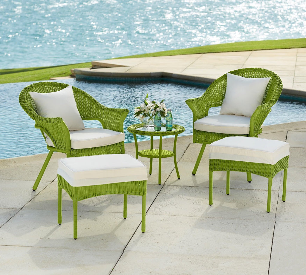 Hand-Woven Resin Wicker Stacking Chair Q9645