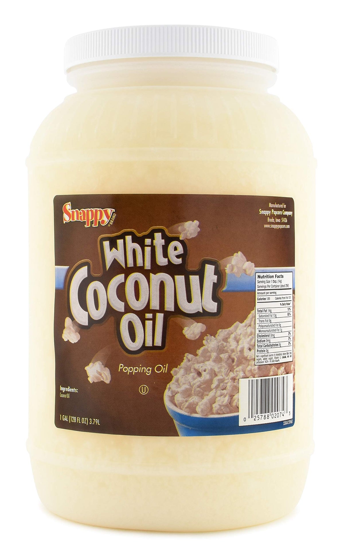 Pure White Coconut Popcorn Oil 1 Gallon U239