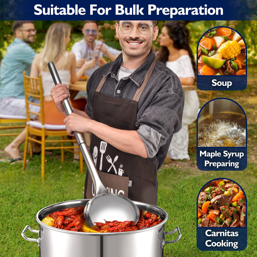 40 Quart Stainless Steel Stockpot with Basket and Steam Rack S440