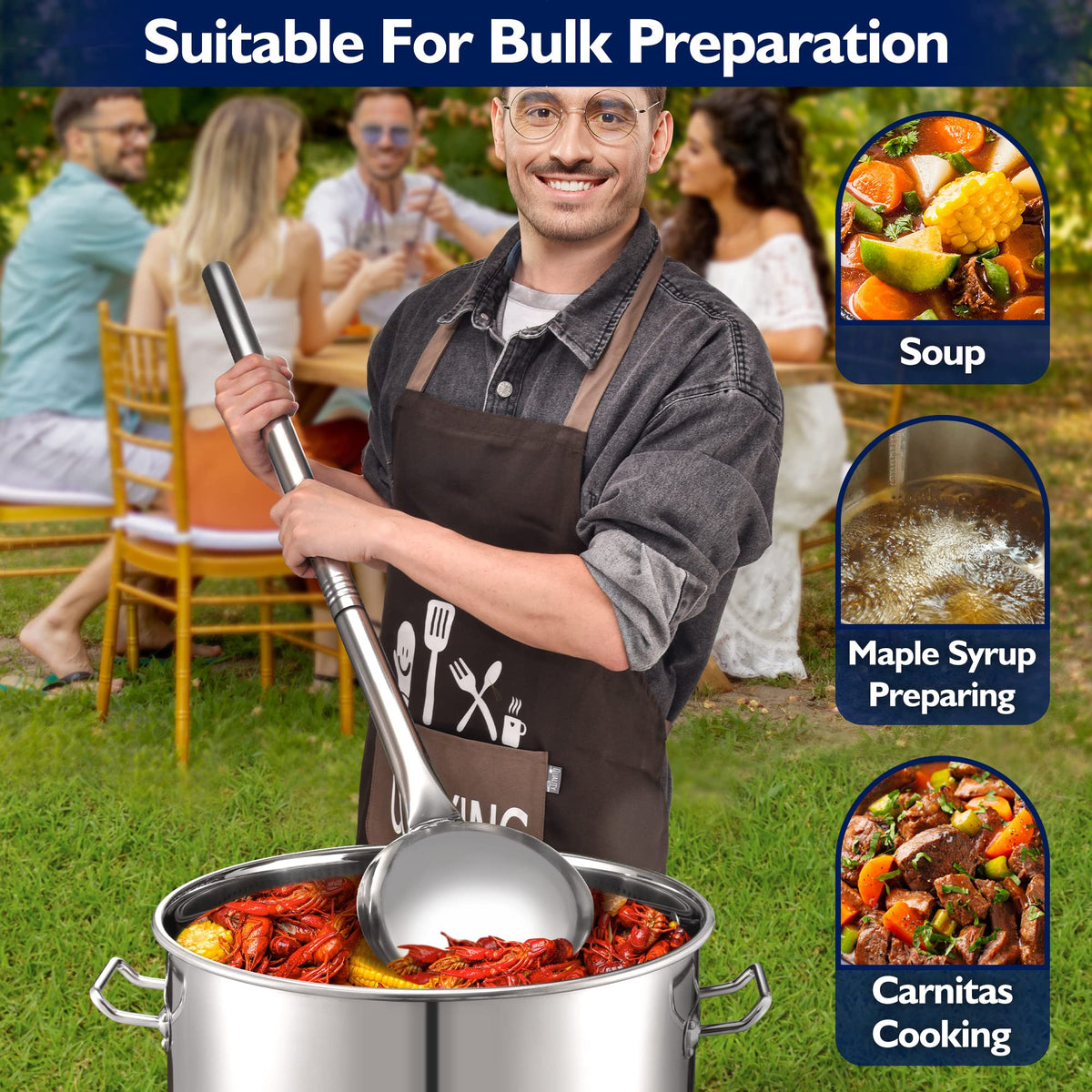 40 Quart Stainless Steel Stockpot with Basket and Steam Rack S440