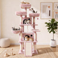 70 Inch Tall Multi-Level Cat Tree Tower with Scratching Posts, Hammock & Perches J3310