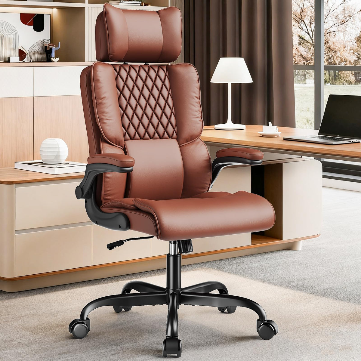 Big and Tall Office Chair with Adjustable Headrest J64688