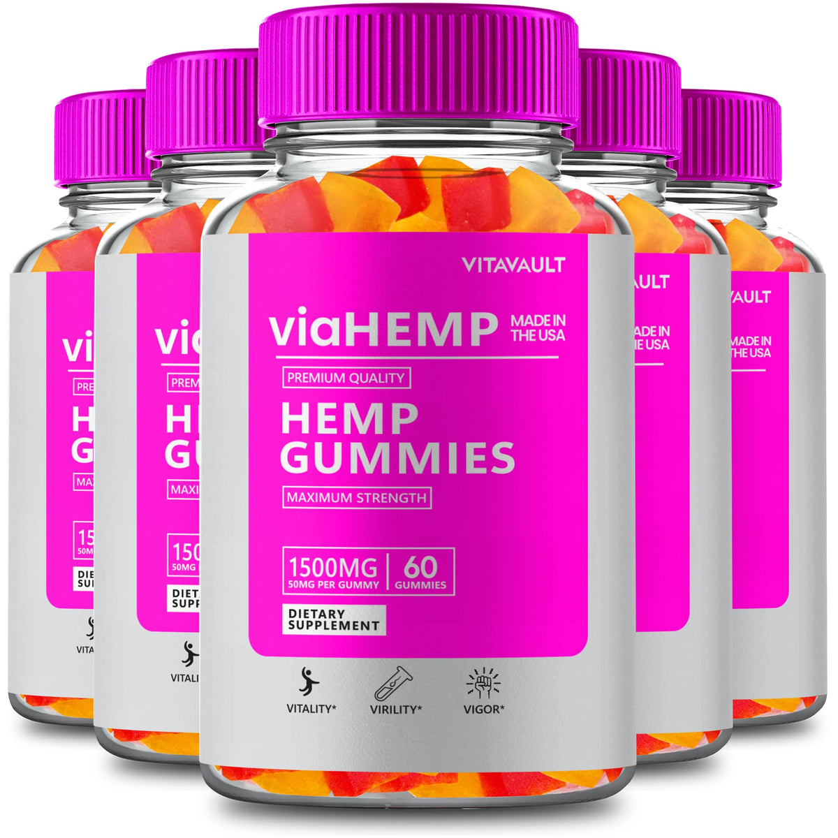 Hemp Gummies 5 Pack D1336
