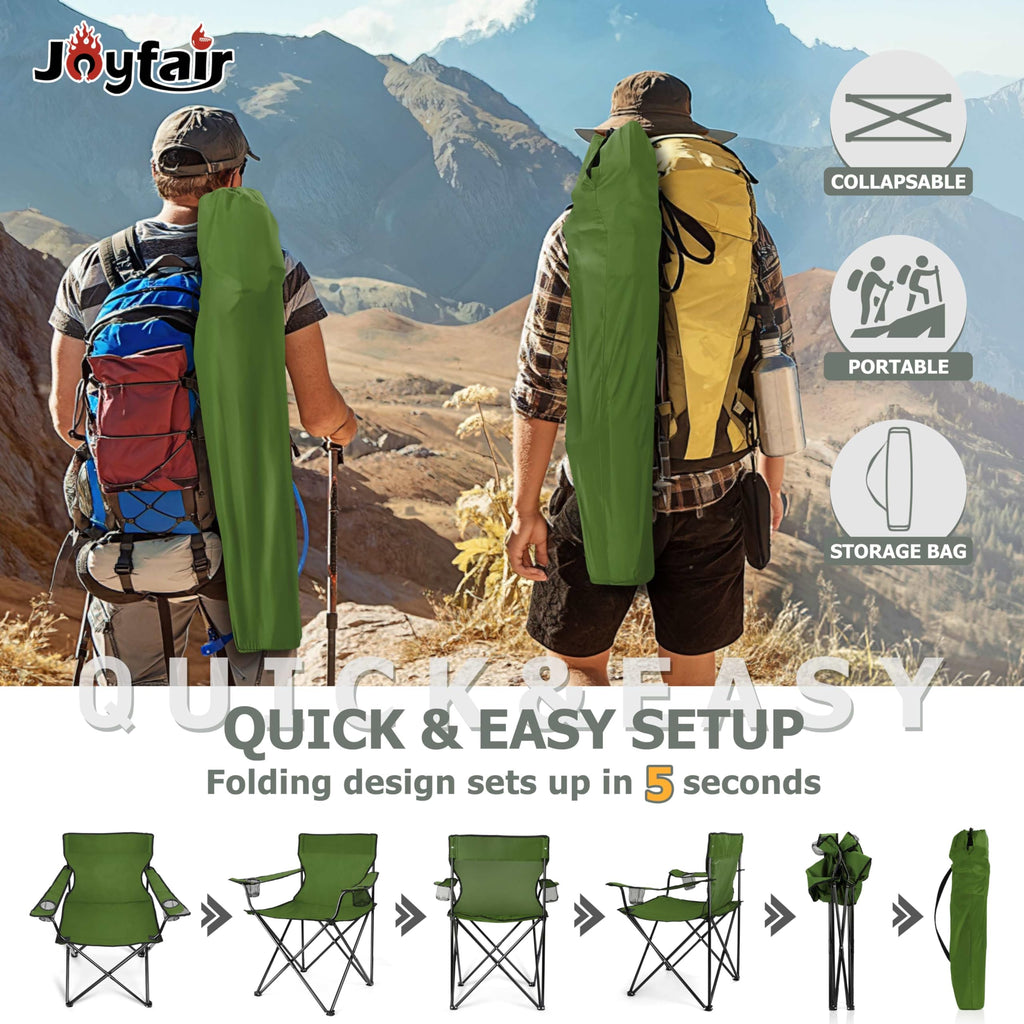Camping Chairs Olive Green P305540