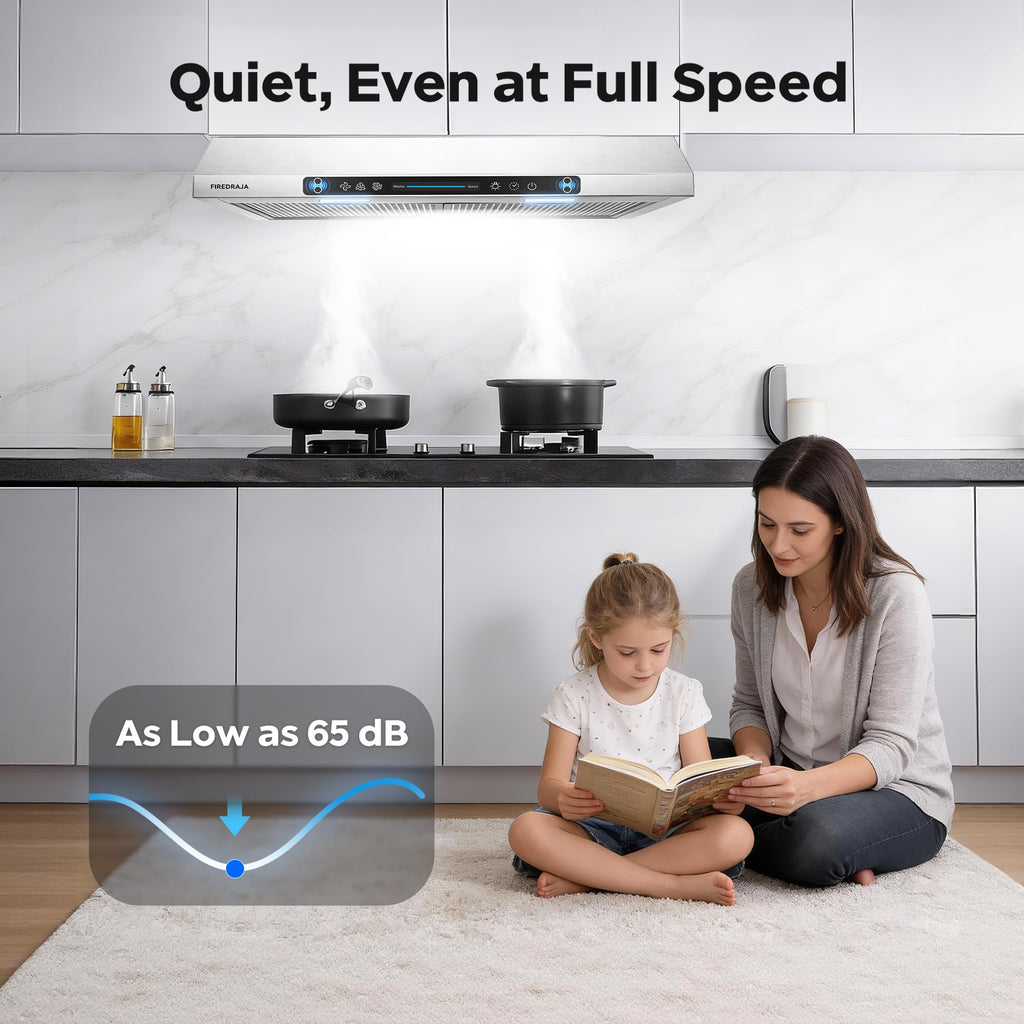 30 Inch 550 CFM Stainless Steel Under Cabinet Range Hood F526