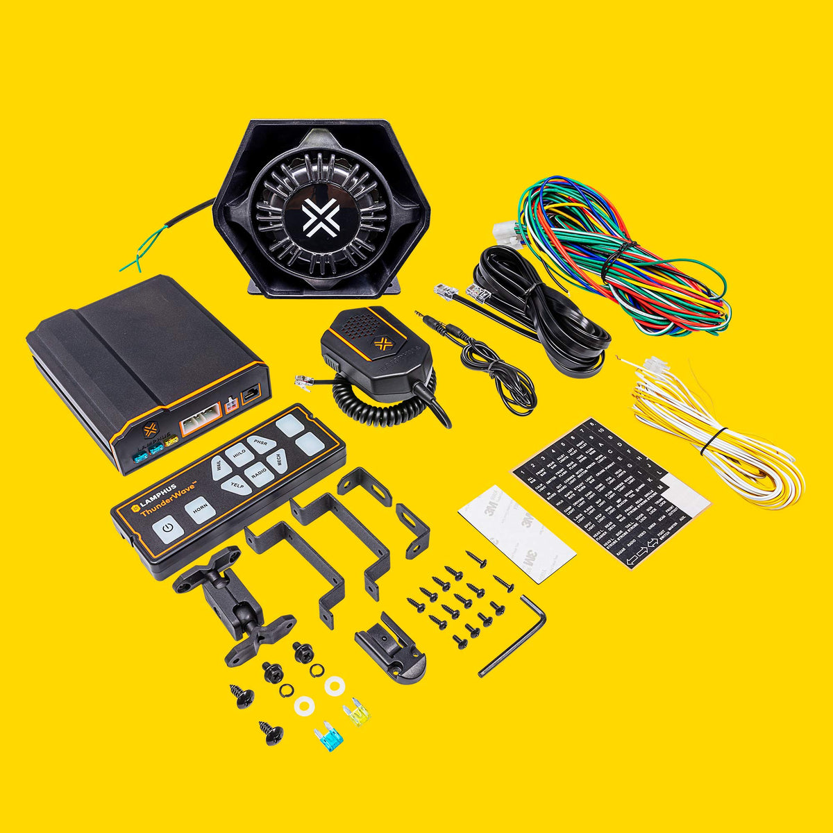 100W Police Siren Speaker PA System Kit U5180