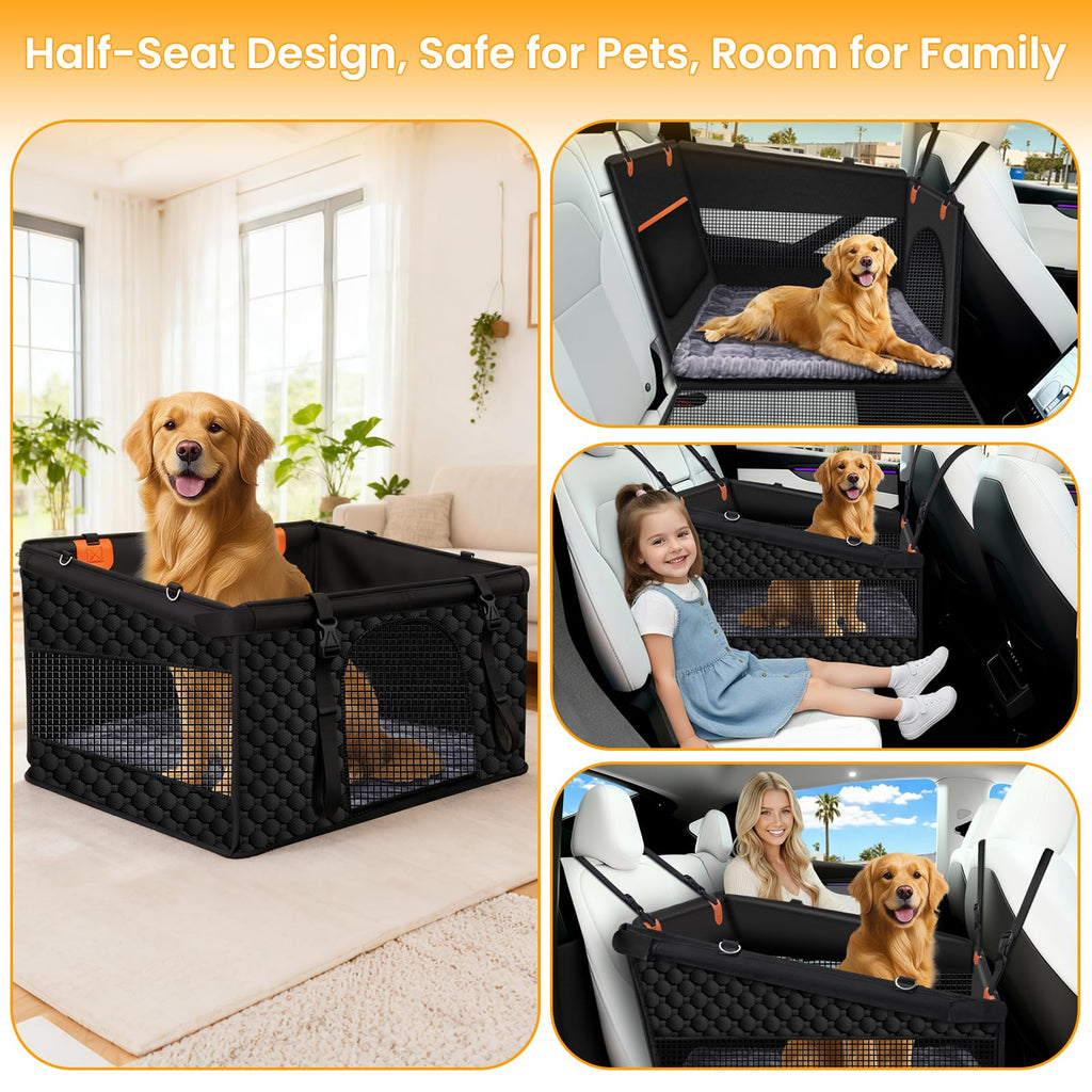 Large Dog Car Seat with Hard Bottom H69880