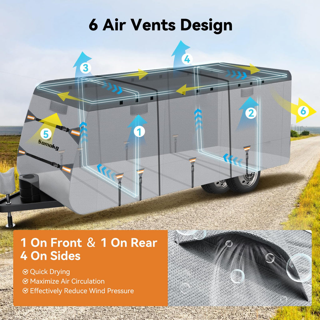 14-16 FT Heavy Duty 8-Layer Camper Cover F796