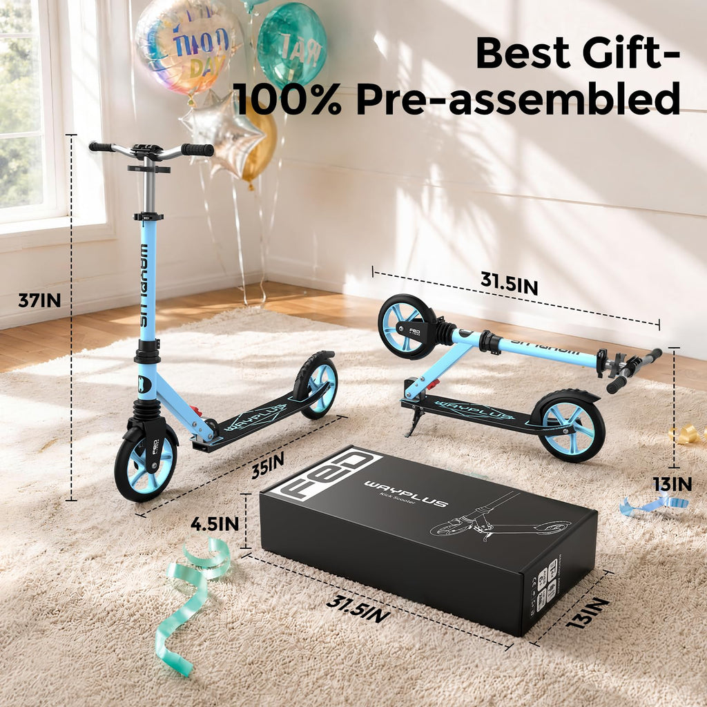 Kick Scooter with 8 Big Wheels I35775