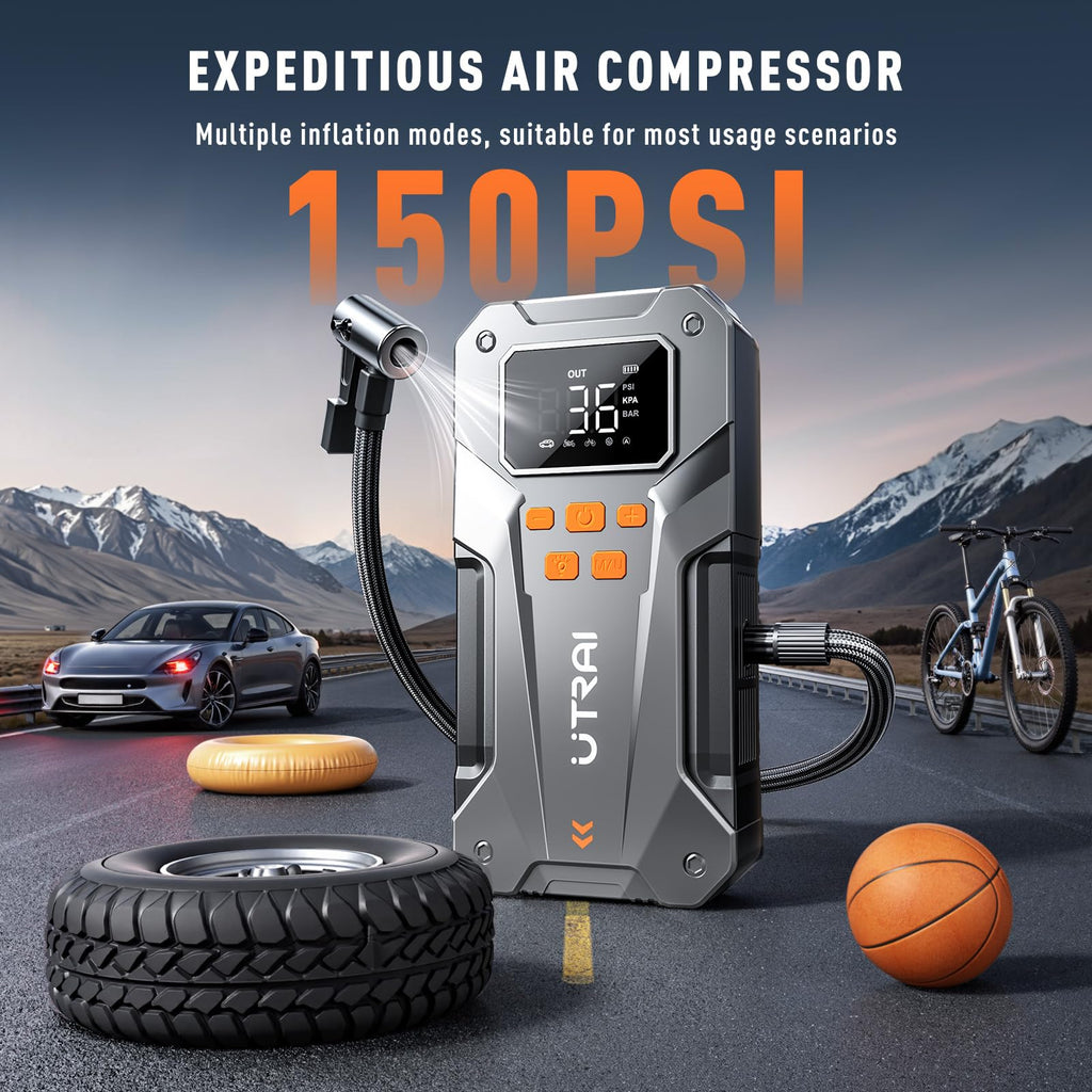 12V Jump Starter with Air Compressor C3651