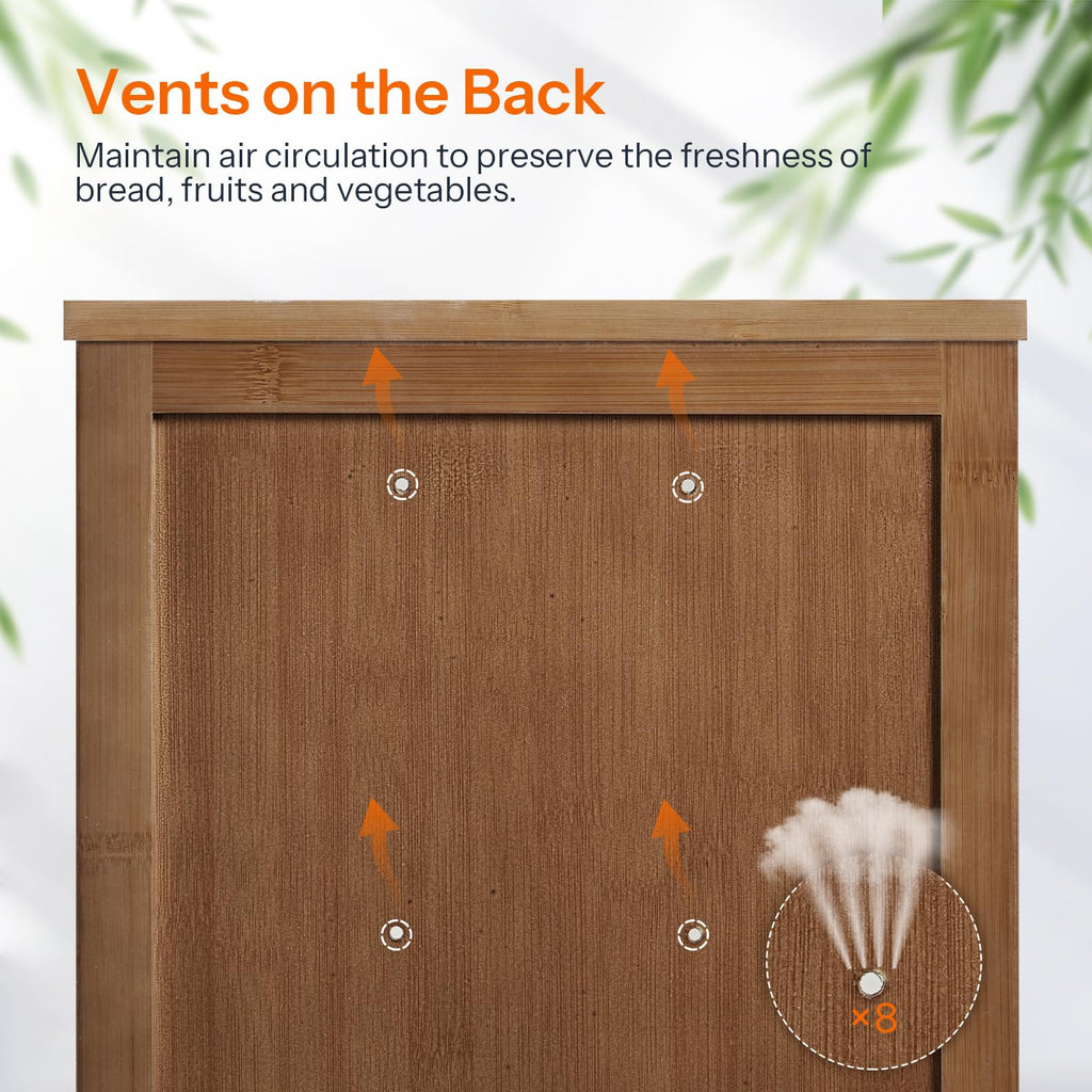 Bamboo 2-Tier Bread Box L965