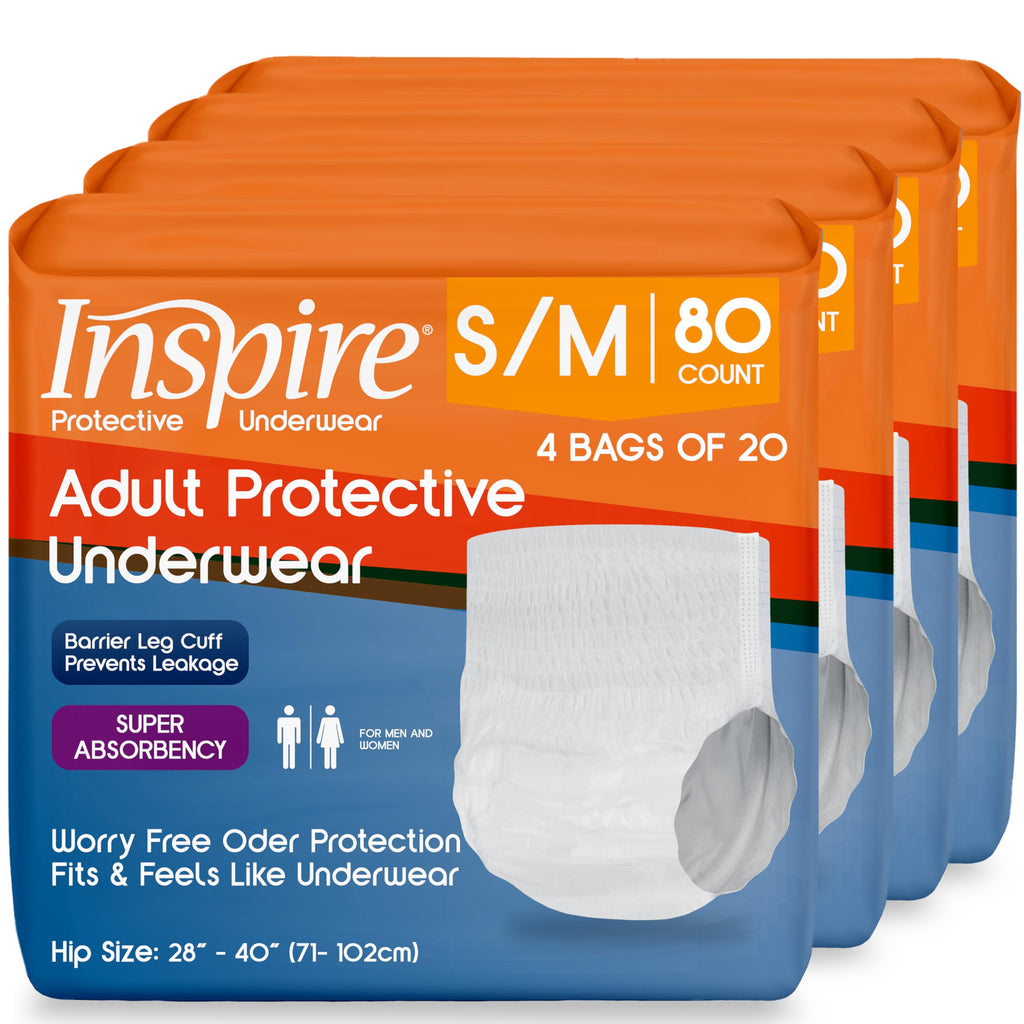 Protective Underwear Adult Diapers 80 Total Small/Medium T183