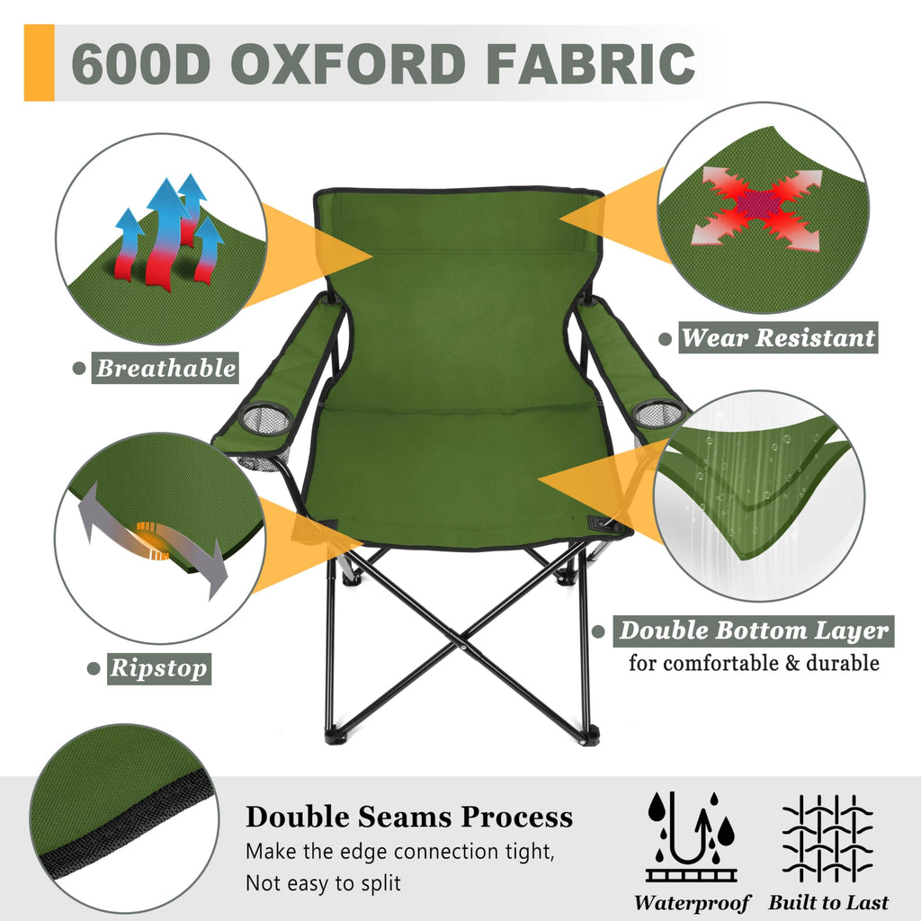 Camping Chairs Olive Green P305540