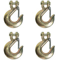 3/8 Inch Grade 70 Clevis Slip Hook with Safety Latch, 4 Pack J1567