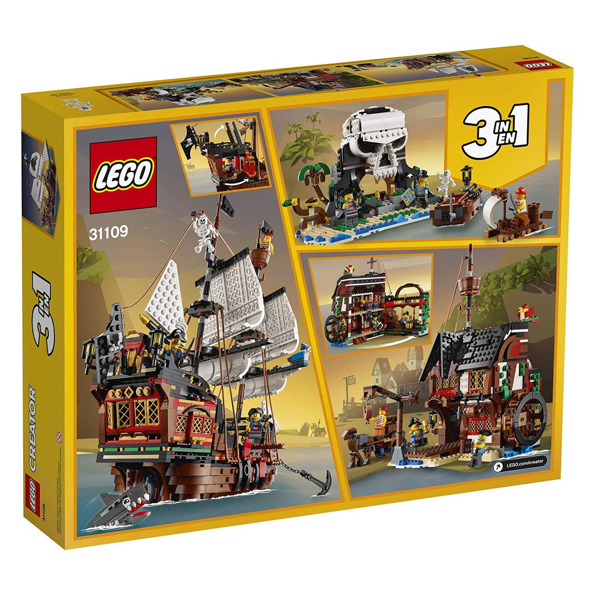 3 in 1 Pirate Ship Building Set W554035
