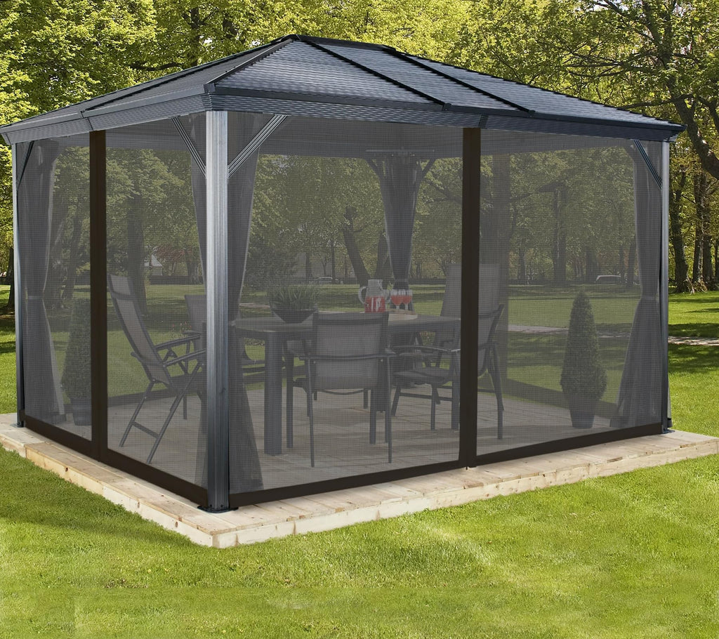 Black 10x10 FT Mosquito Netting Replacement S43069