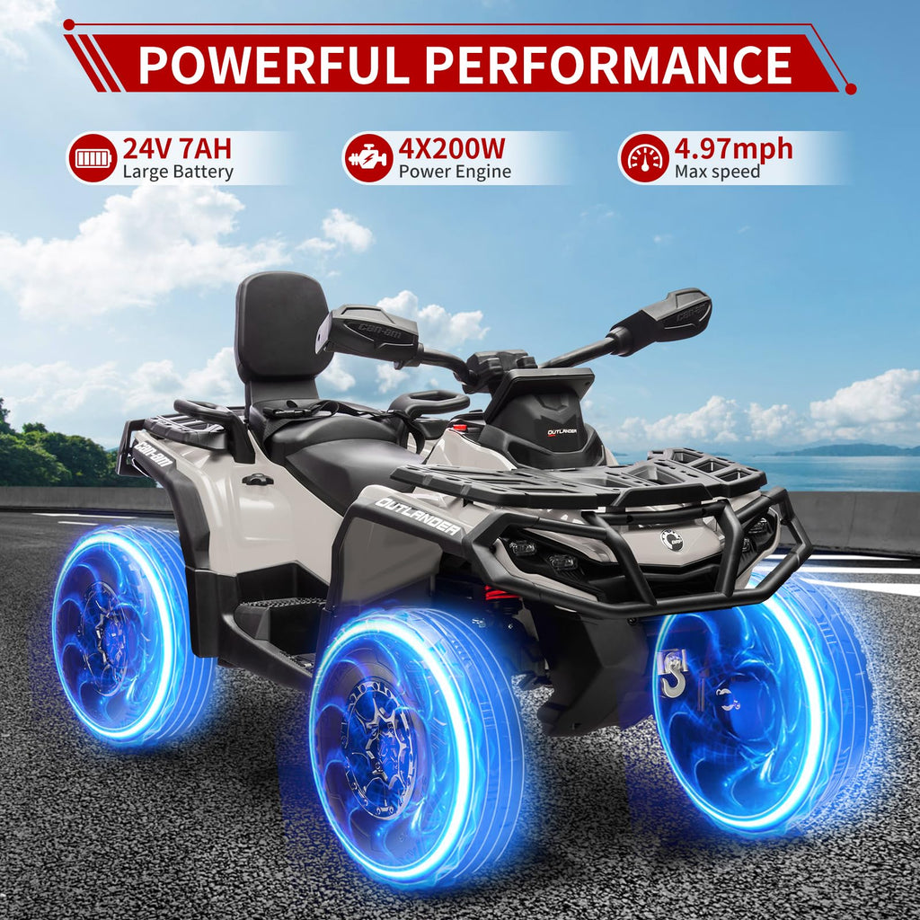 24V 2 Seater 4WD Electric ATV Toy Car with Bluetooth C181701