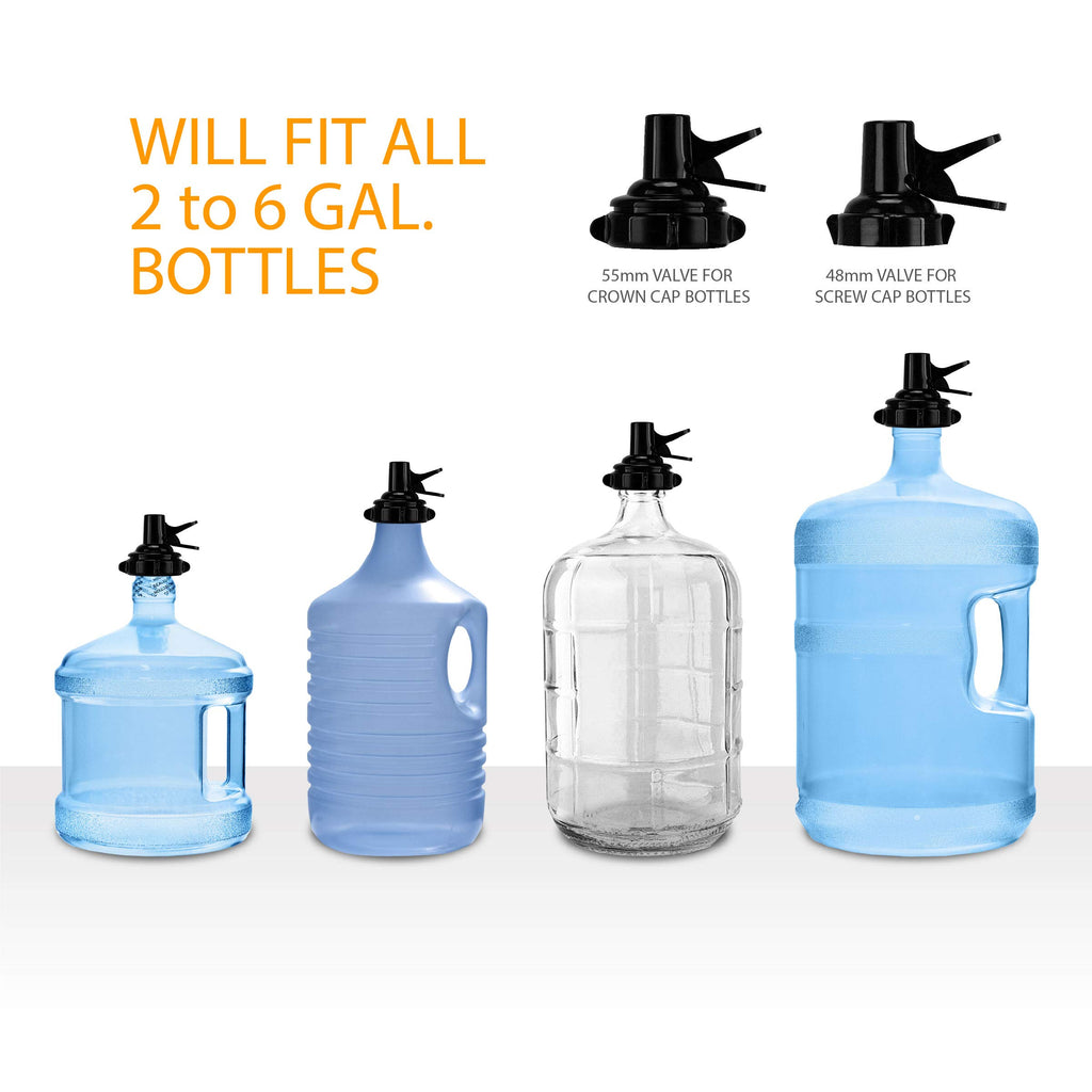5 Gallon Water Bottle Jug Dispenser with 2 Valves P804