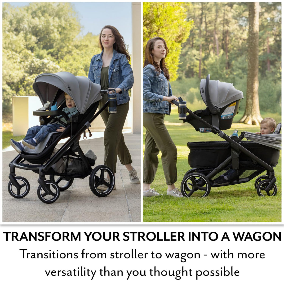 Stroller to Wagon Travel System with Car Seat D166
