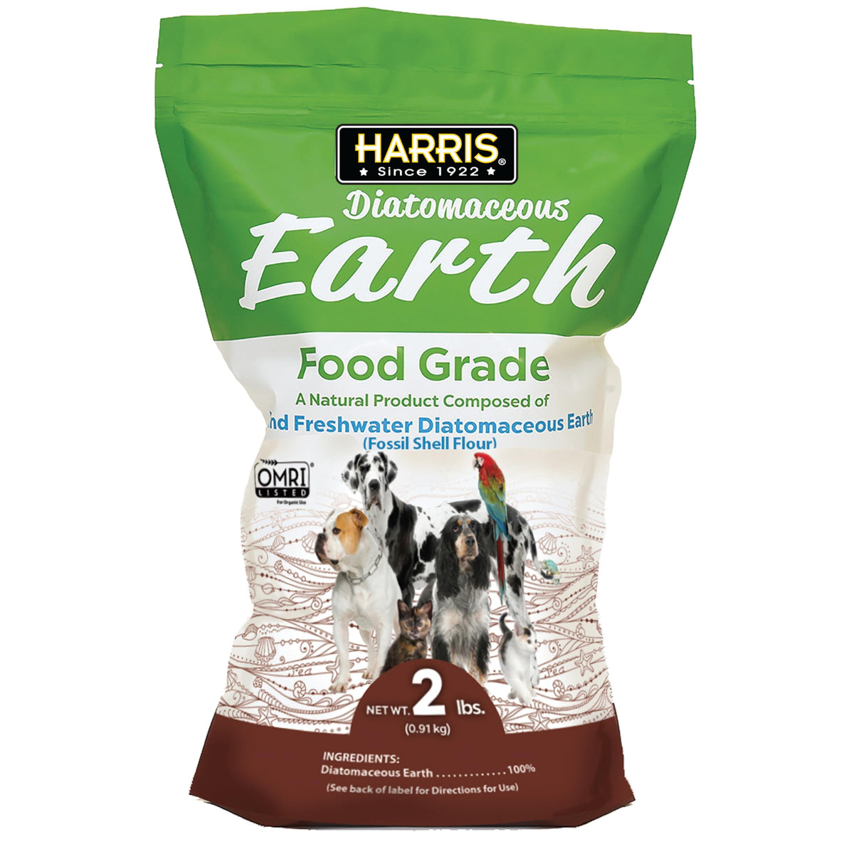 Food Grade Diatomaceous Earth 2 LB Bag U998302