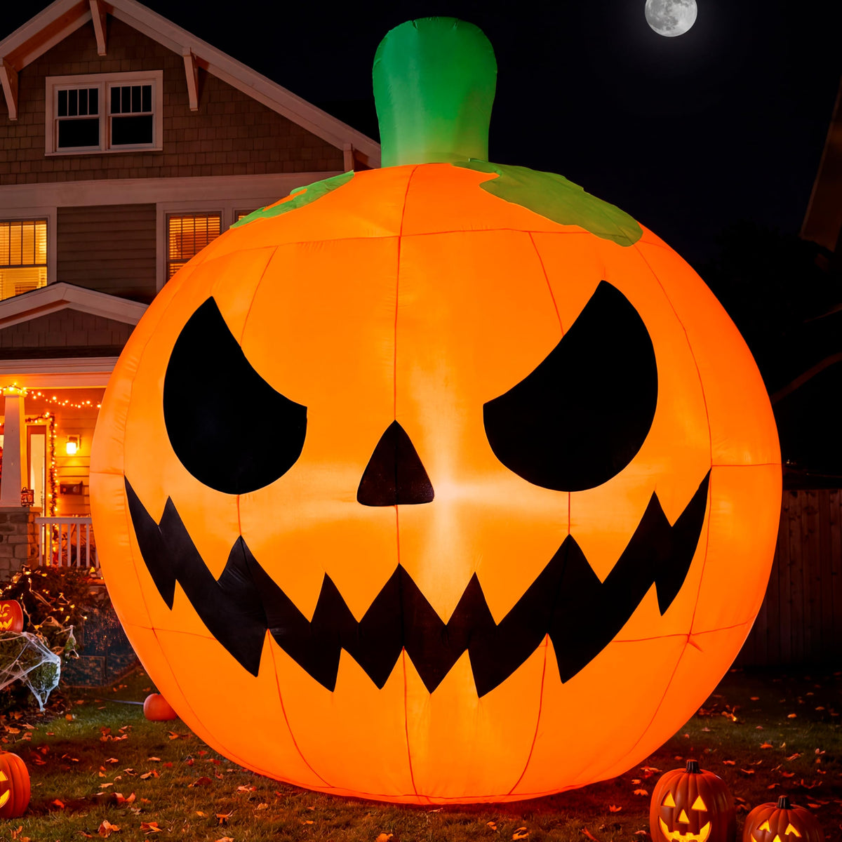10FT Tall Inflatable Pumpkin with Built-in LED Lights I750