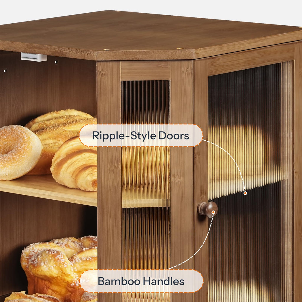 Bamboo 2-Tier Bread Box L965
