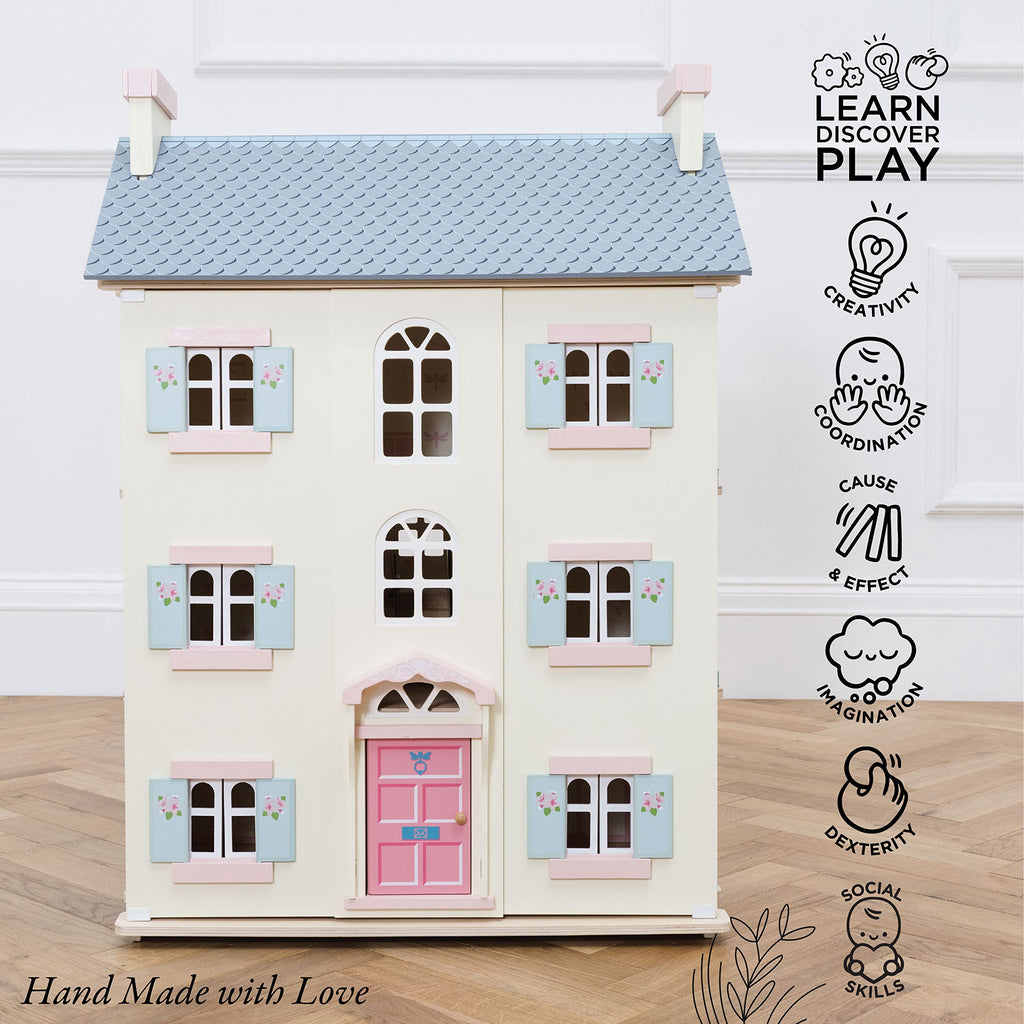 4 Storey Wooden Doll House Play Set S938