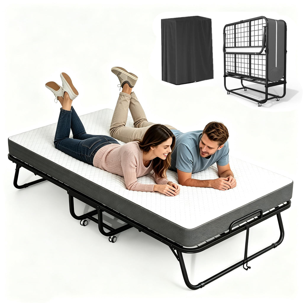 75” x 38” Folding Bed with 5" Memory Foam Mattress M506518