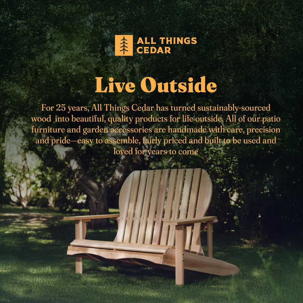 Adirondack Loveseat with Curved Armrests X638