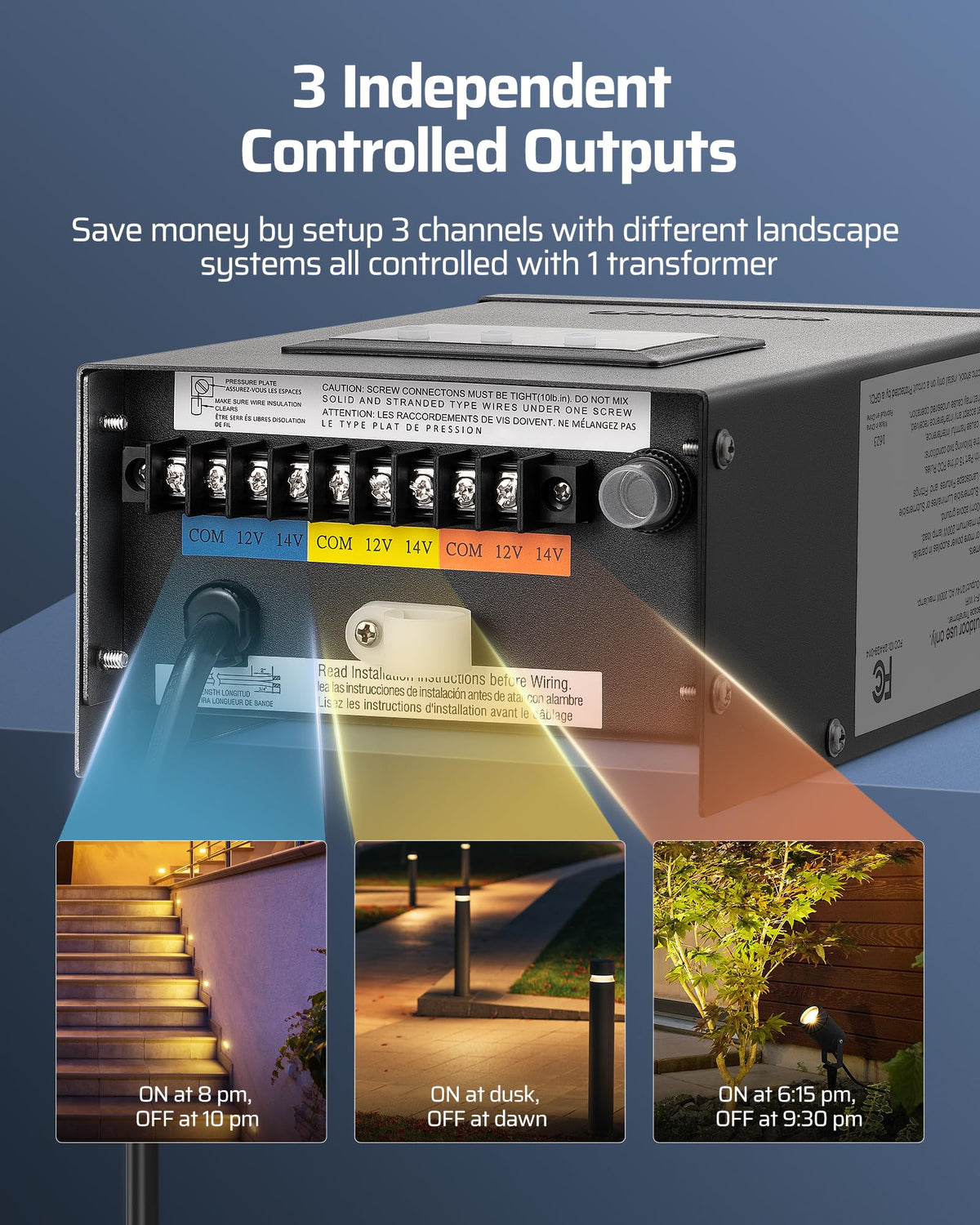 200W Wi-Fi Low Voltage Landscape Transformer U46457