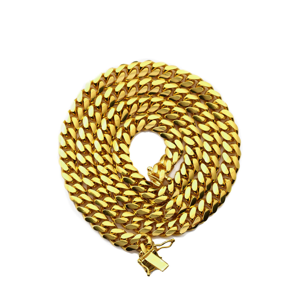 14K Yellow Gold 6mm Miami Cuban Necklace P64121