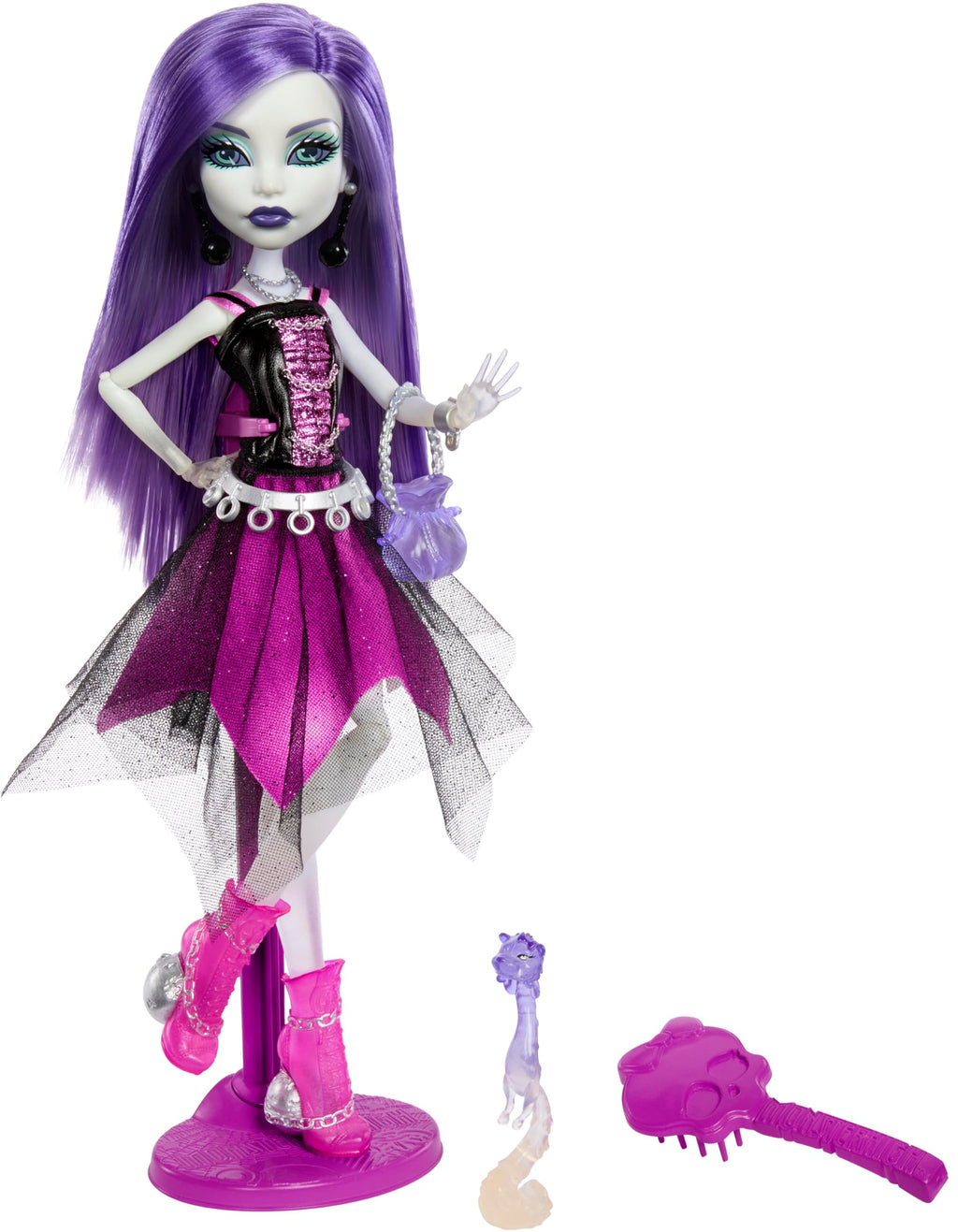 Monster High Doll with Doll Stand, Diary & Pet Ferret P681