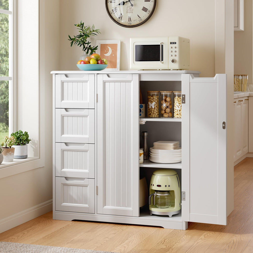Storage Cabinet with 4 Drawers & 2 Doors S66626
