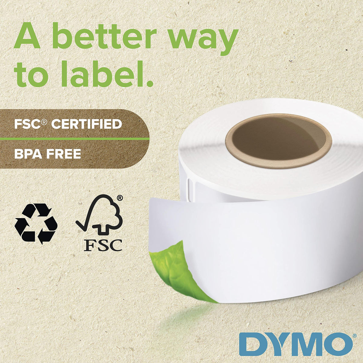 Extra-Large White Shipping Labels, 1 Roll of 220 M144
