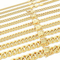 10K Yellow Gold Cuban Link Chain Necklace R691738