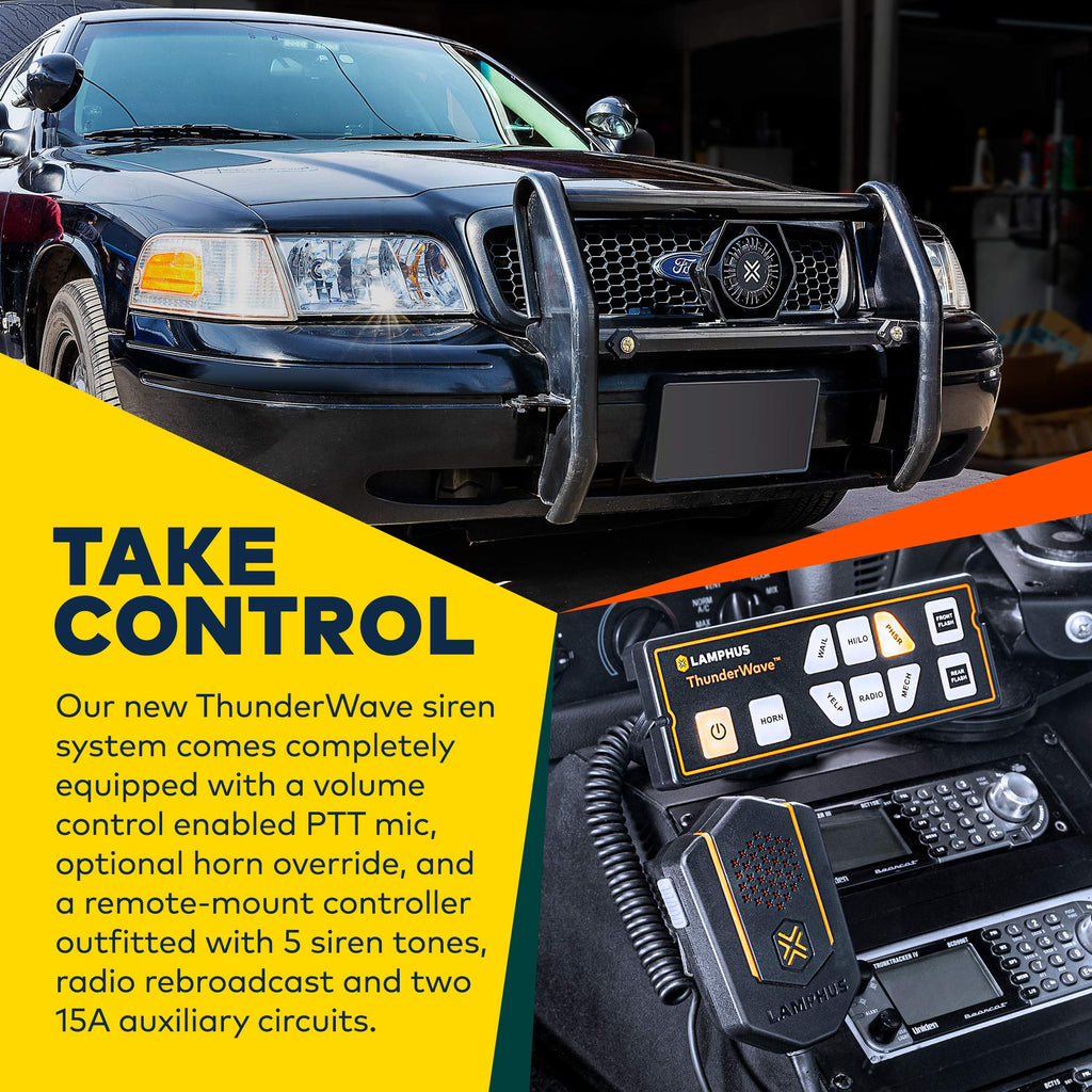 100W Police Siren Speaker PA System Kit U5180