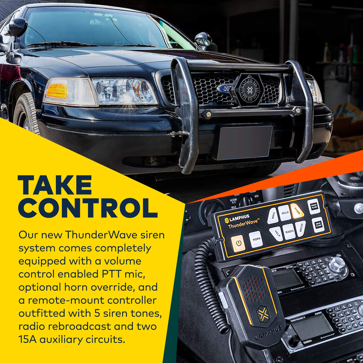 100W Police Siren Speaker PA System Kit U5180