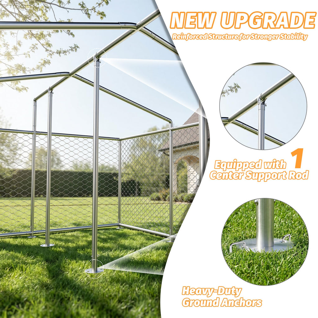 10x10 FT Dog Kennel with Cover M890421