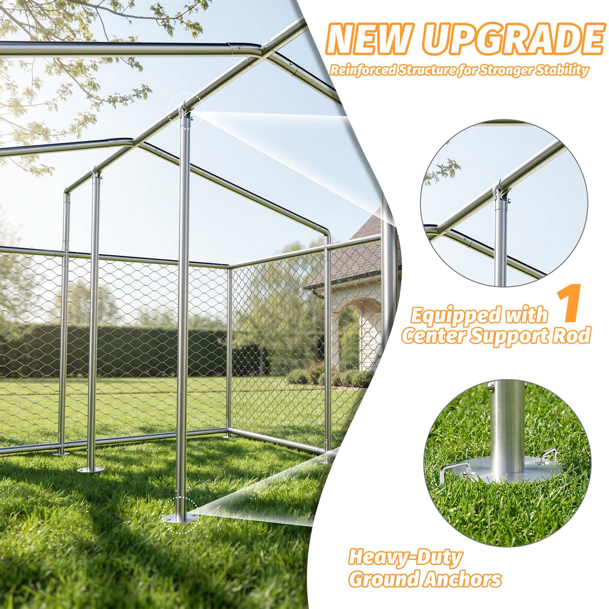 10x10 FT Dog Kennel with Cover M890421